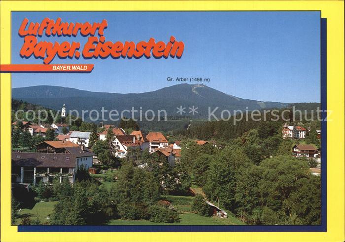 Bayerisch Eisenstein Teilansicht mit Grosser Arber