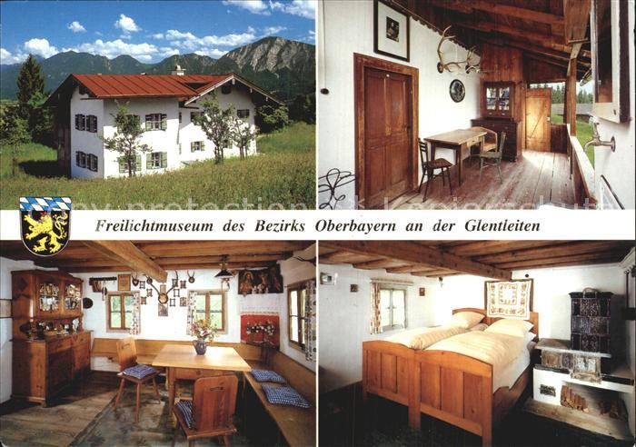 Grossweil Freilichtmuseum Glentleiten Samerhaeusl aus Schoenau Gaststube Zimmer