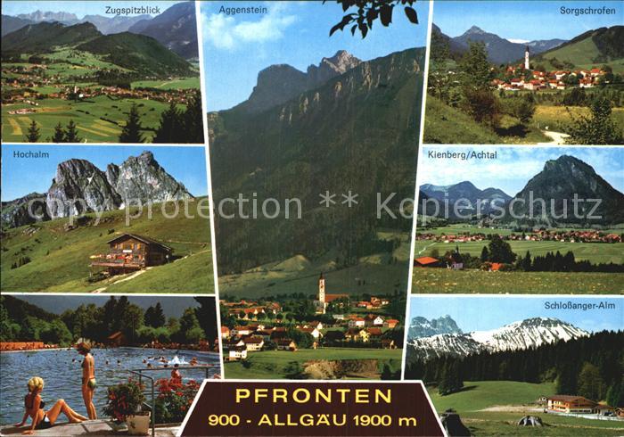 Pfronten Ostallgaeu Bayern Total Aggenstein Sorgschrofen Hochalm Kienberg Achtal
