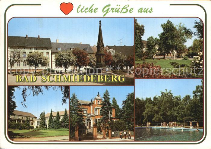 Bad Schmiedeberg Markt Kurpark Eisenmoorbad Haus Heidesanatorium Freibad