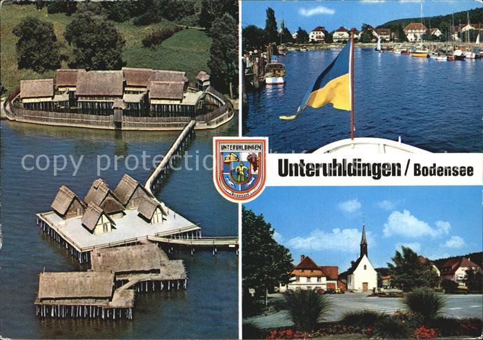 Unteruhldingen Fliegeraufnahme Seepartie Teilansicht