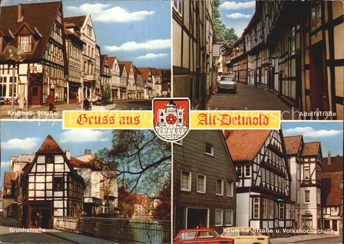 Detmold Krumme Strasse Adolfstrasse Bruchstrasse Volkshochschule