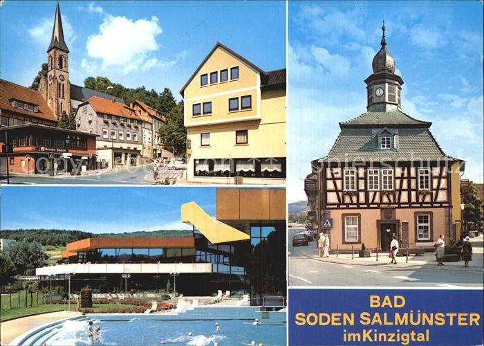 Bad Soden-Salmuenster Kirche Fachwerkhaus Schwimmbad