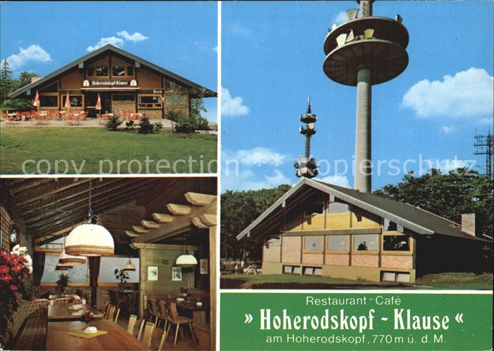 Hoherodskopf Restaurant Hoherodskopf Klause Gaststube Fernsehturm