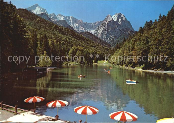 GARMISCH-PARTENKIRCHEN Bayern Riessersee Zugspitzgruppe