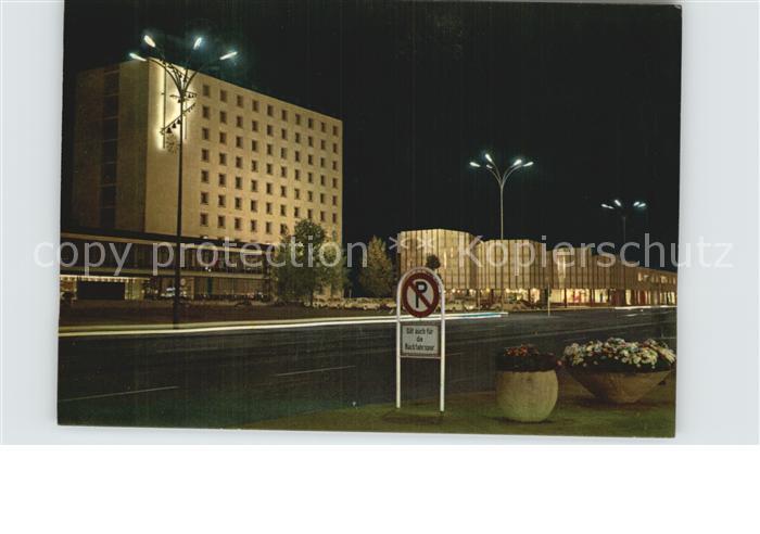 Wolfsburg Rathaus bei Nacht