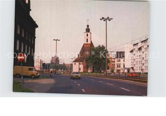 Wroclaw Ulica Kazimierza Wielkiego Gotycki koscial Sw Krzysztofa