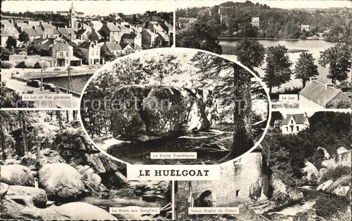 Huelgoat Le Lac Vue generale Mare aux Sangliers Moulin du Chaos La Roche Trembla
