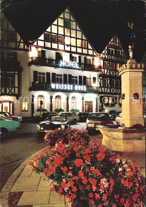 Bad Orb Marktplatz Brunnen Hotel Weisses Ross