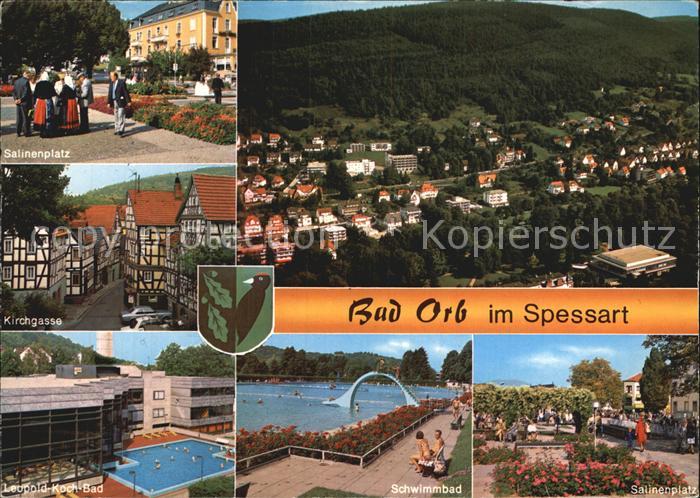 Bad Orb Panorama Salinenplatz Kirchgasse Leopold Koch Bad Schwimmbad Salinenplat