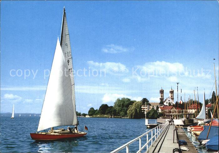 Friedrichshafen Bodensee Yachthafen und Schlosskirche