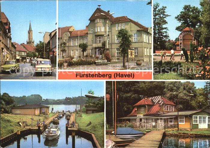 Fuerstenberg Havel Thaelmannstr Rathaus Park des Friedens Havelschleuse Gaststae
