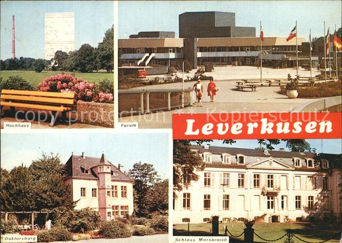 LEVERKUSEN  CITY Hochhaus Forum Doktorsburg Schloss Morsbroich