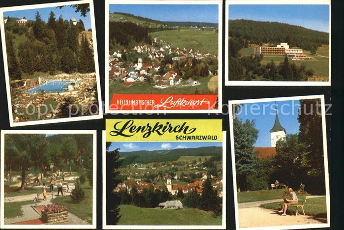 Lenzkirch Hochschwarzwald BW Schwimmbad Panorama Park Kirche