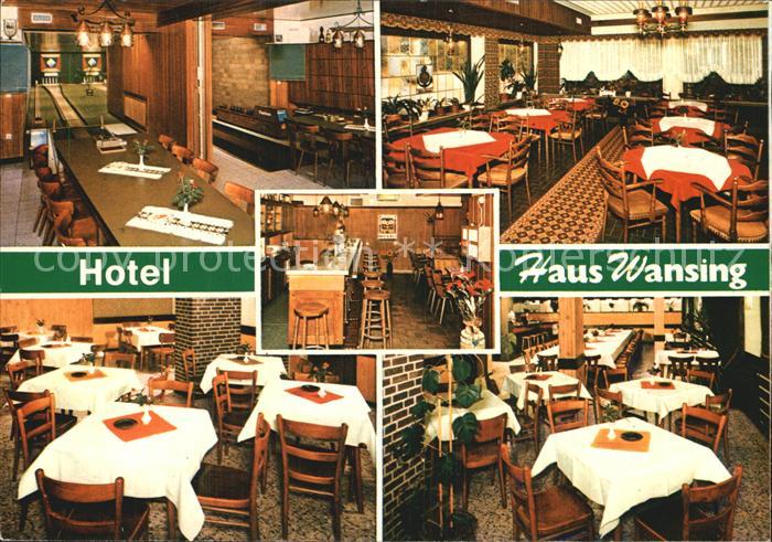 Marbeck Hotel Haus Wansing Kegelbahn Gastraeume Bar