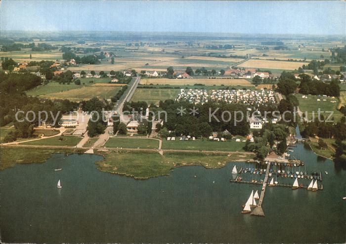 Duemmersee Mecklenburg-Vorpommern Strand Lembruch Fliegeraufnahme