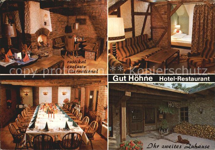 Mettmann Gut Hoehne Hotel Restaurant Kaminzimmer Zimmer Festtafel