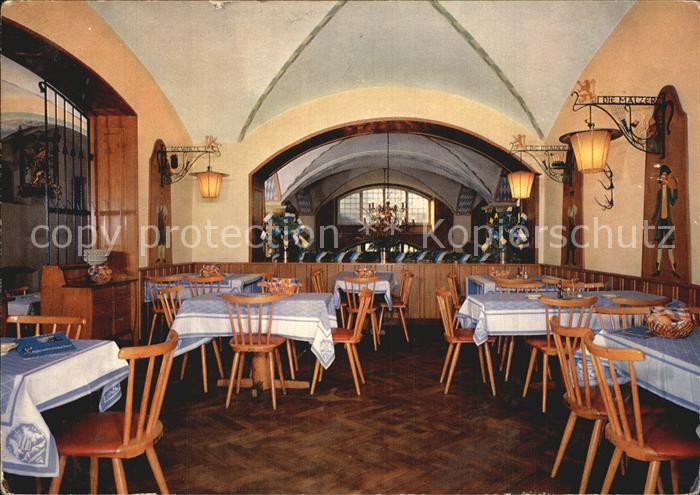 Muenchen Bayern Loewenbraeukeller Gastraum