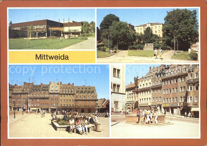 Mittweida Ingenieurhochschule Markt Friedensbrunnen