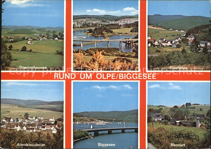 Olpe Biggesee Thieringhausen Bruecke Stachelau Altenkleusheim Biggesee Rhonart