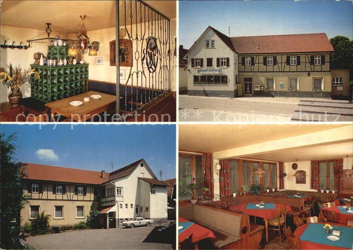 Scheuern Gernsbach Gasthof Pension Auerhahn Gastraeume