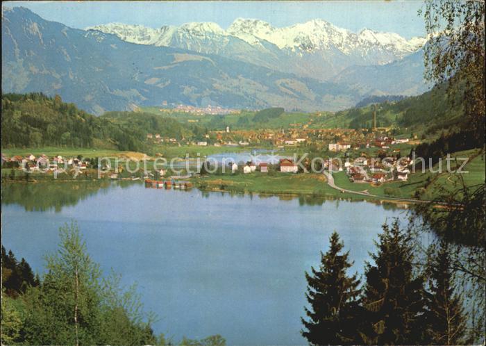 Immenstadt Allgaeu mit Buehl Gr und kl Alpsee