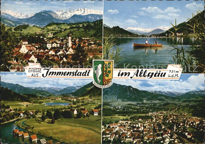 Immenstadt Allgaeu Panorama Bootspartie Totalansichten