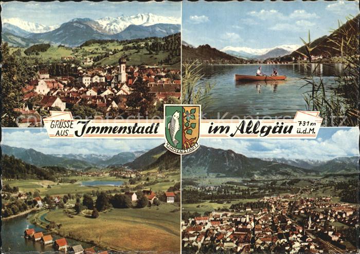 Immenstadt Allgaeu Panorama Bootspartie Alpsee Totalansichten