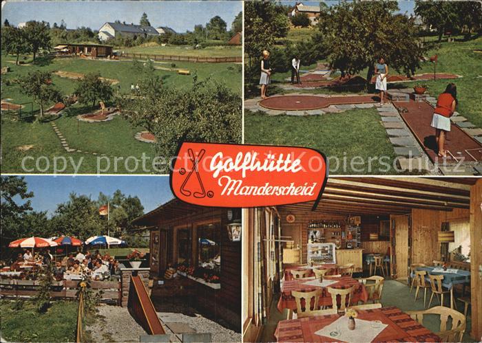 Manderscheid Eifel Cafe Restaurant Golfhuette Gastraum Minigolfanlage