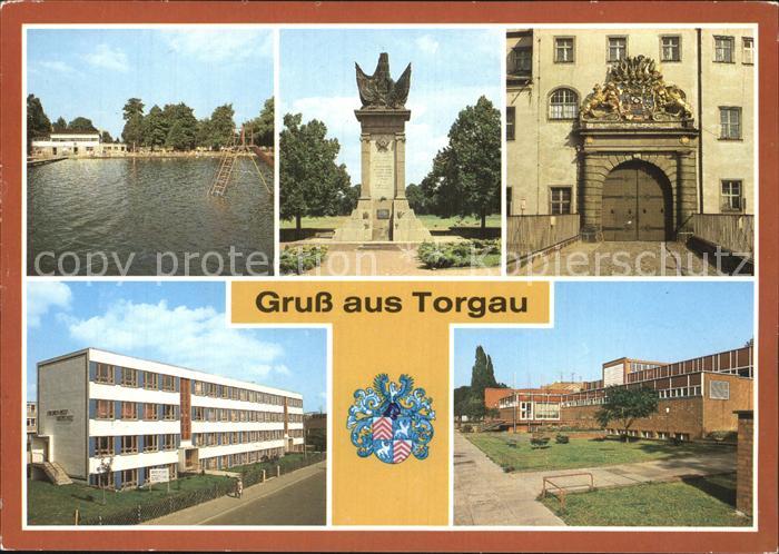 Torgau Strandbad Denkmal der Begegnung Schloss Hartenfels Friedr Wolf Oberschule