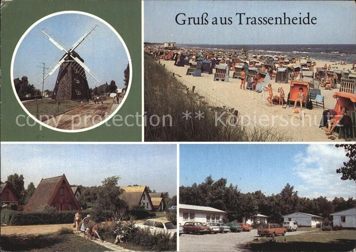 Trassenheide Usedom Windmuehle Strand Finnhuettensiedlung Ferienobjekt des VEB W