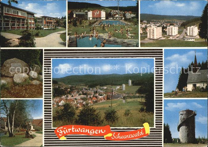 Furtwangen Teilansichten Panorama Gedenktafel Kapelle Turm