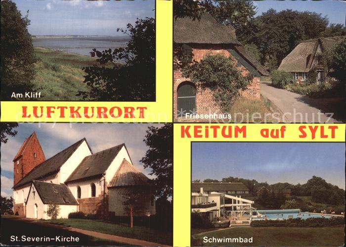 Keitum Sylt Am Kliff Friesenhaus St Severin Kirche Schwimmbad