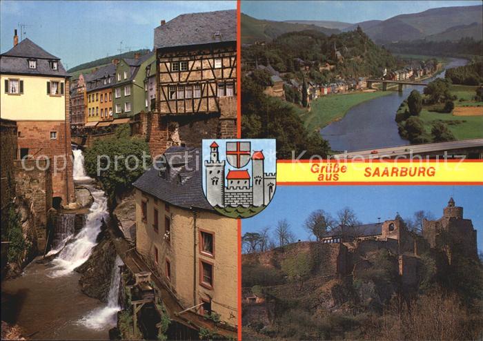 Saarburg Saar Wasserfall Saarpartie Schloss