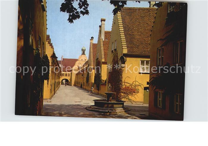 Augsburg Fuggerei Brunnen