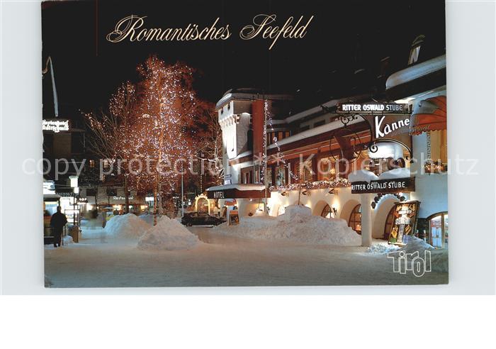 Seefeld Tirol Dorfidyll bei Nacht