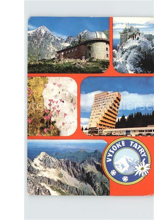 Vysoke Tatry Observatorium Kvety Tatier Hotel Panorama Belanske Tatry