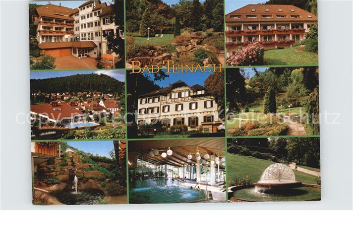 Bad Teinach-Zavelstein Sanatorium Park Hallenbad Brunnen