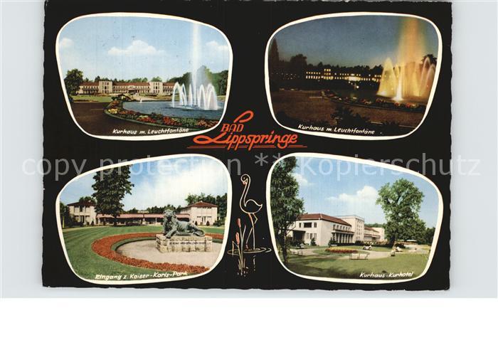Bad Lippspringe Kurhaus Leuchtfontaene Kaiser Karl Park Kurhotel