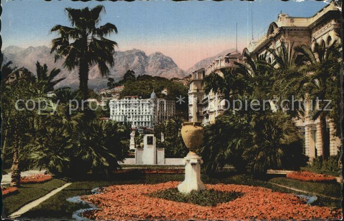 Menton Alpes Maritimes Jardin Public