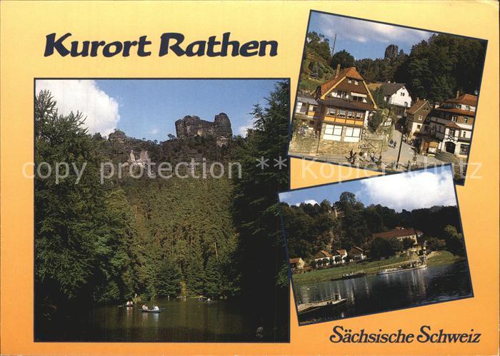 Rathen Saechsische Schweiz Amselsee Lokomotive Faehre