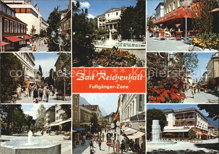 Bad Reichenhall Fussgaengerzone Ludwig-Salzburger-und Bahnhofstrasse