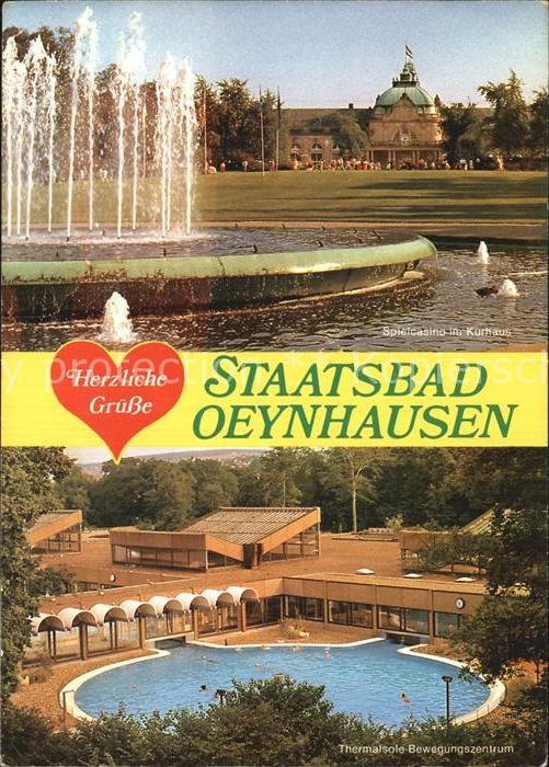 Bad Oeynhausen Spielcasino im Kurpark Thermalsole im Bewegungszentrum