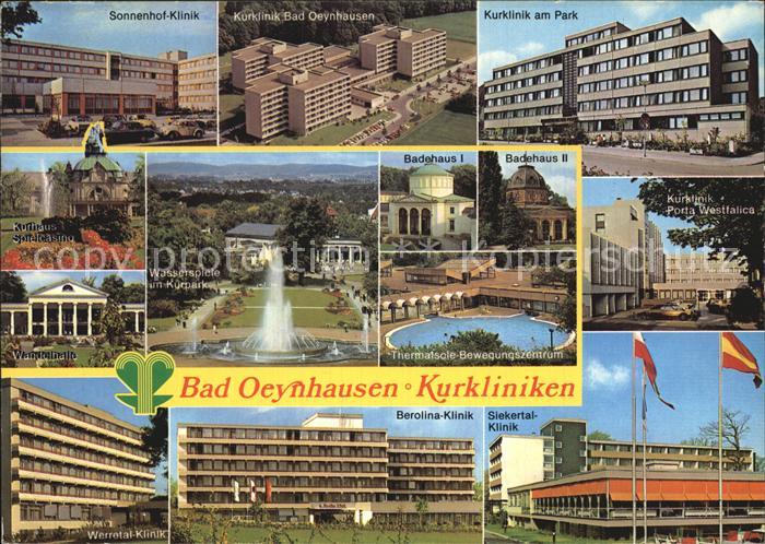 Bad Oeynhausen Sonnenhof- Siekertal- Berolina- Werretal- Klinik Wandelhalle Kurp