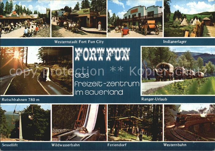 Gevelinghausen Fort Fun Freizeitpark Sommerrodelbahn Westernstadt Wildwasserbahn