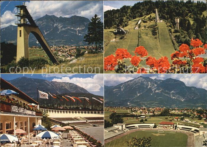 GARMISCH-PARTENKIRCHEN Bayern Cafe Restaurant Olympiahaus Sprungschanze Skistadi