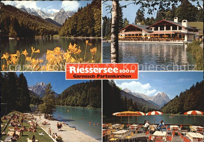 Riessersee Zugspitzgruppe Badestelle Terrasse