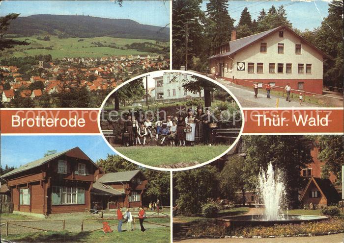 Brotterode Grosser Inselsberg Waldgaststaette Gehege Tracht