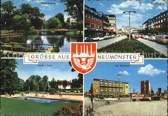 Neumuenster Schleswig-Holstein Teichuferweg Renk's Park Am Bahnhof Grossflecken