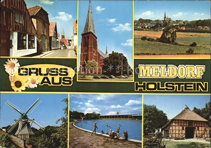 Meldorf Kirche Windmuehle Schwimmbad